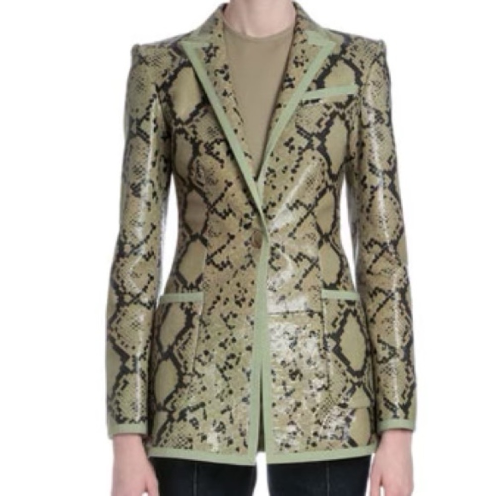 Givenchy Resort 2016 Runway Snakeskin Blazer